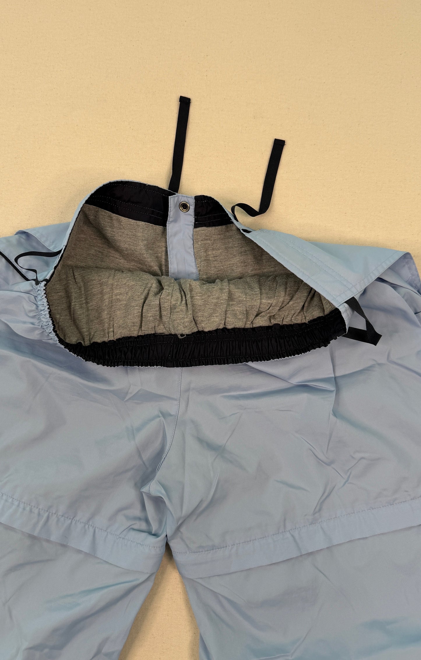 Y2K Convertible Tech Cargo Pants – Light Blue Utility Zip-Off