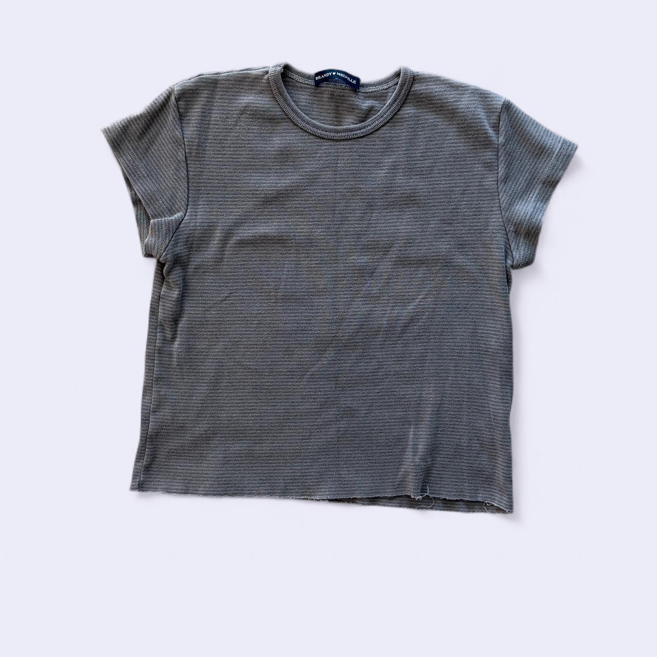 Brandy Melville Ribbed Cropped Tee