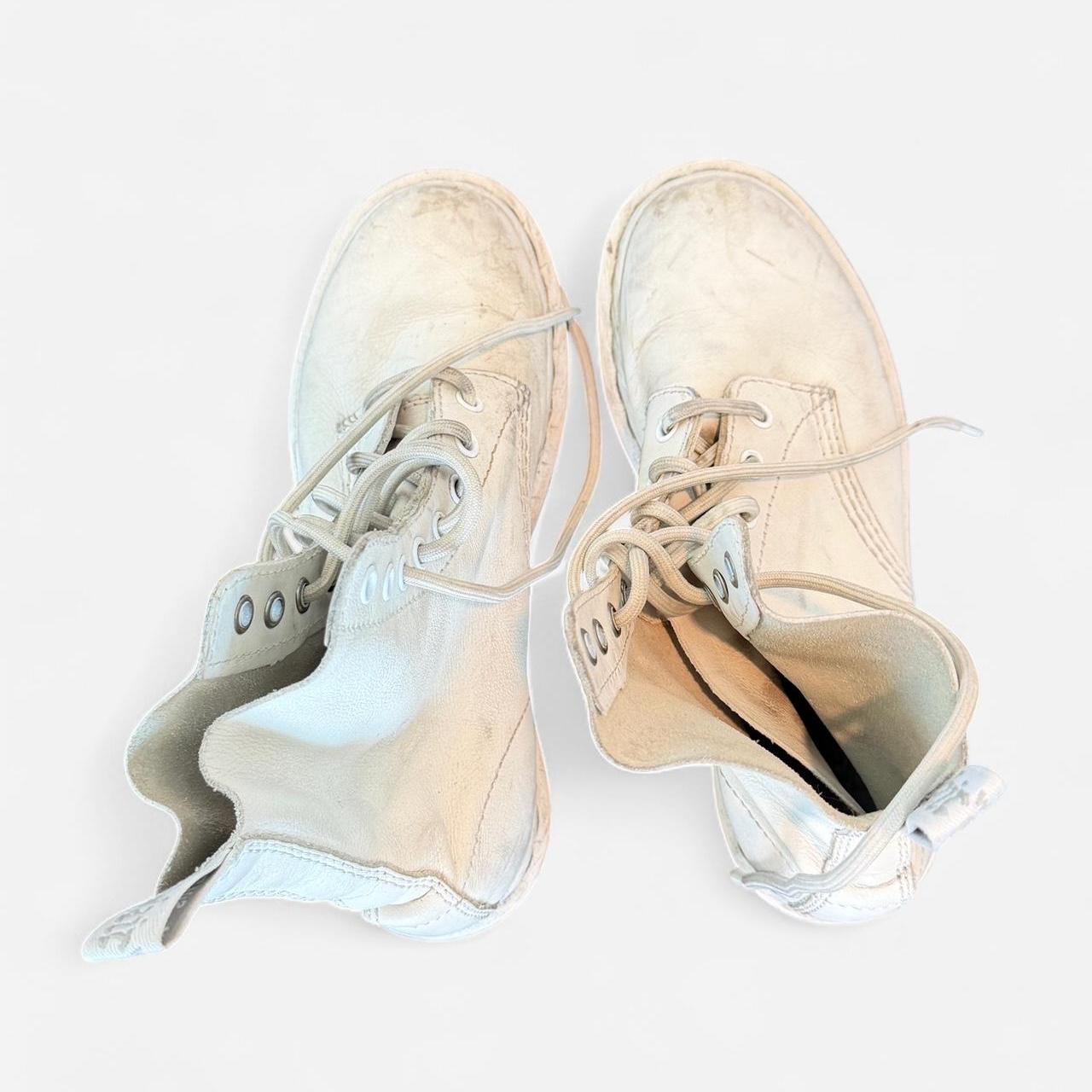 Dr. Martens Women's white cream Boots