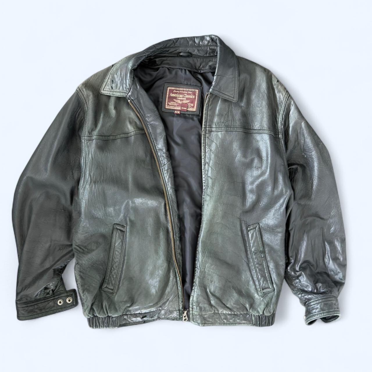 Authentic American Classic Genuine Leather Bomber Jacket
