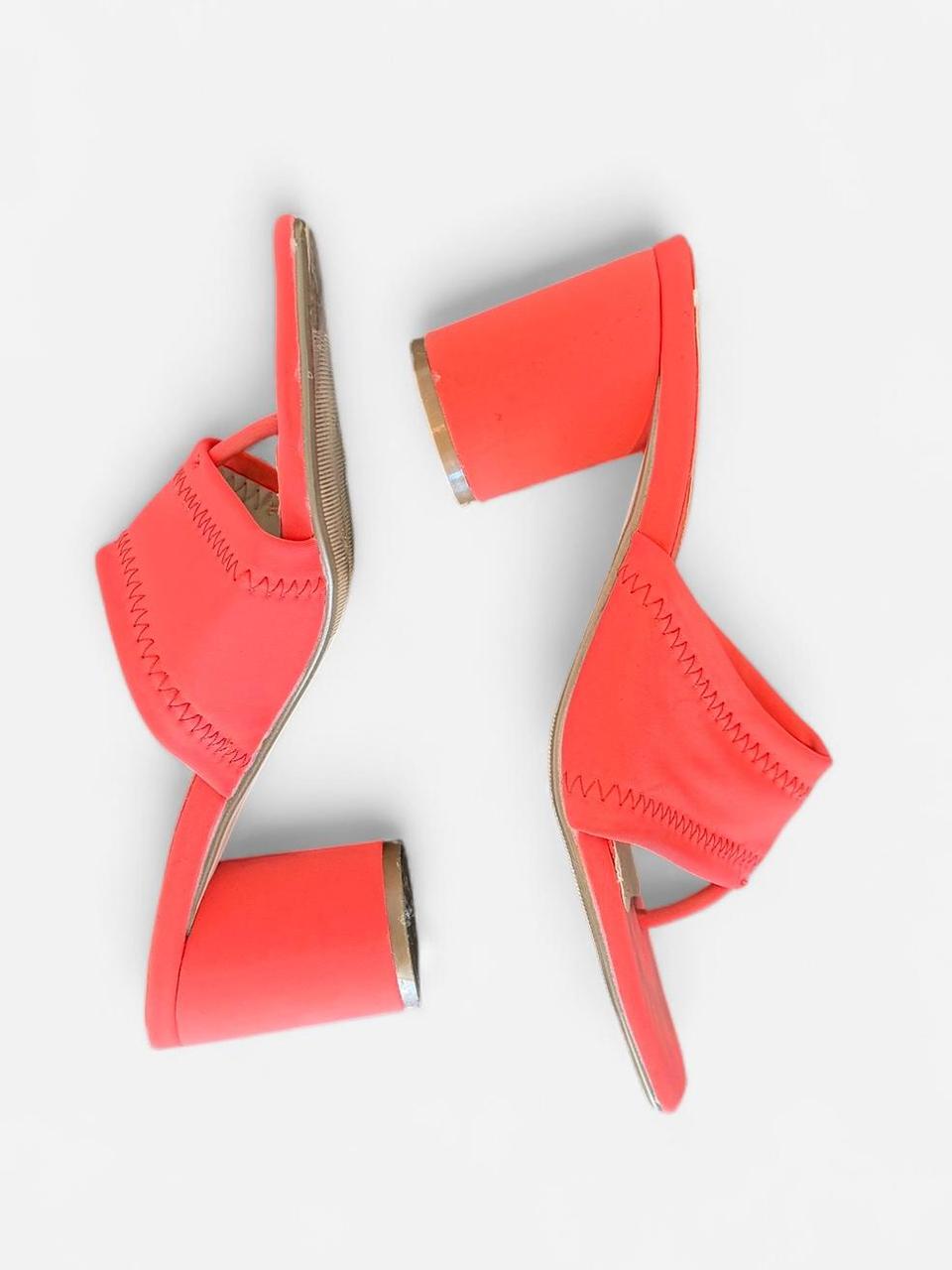 Coral Block Heel Sandals