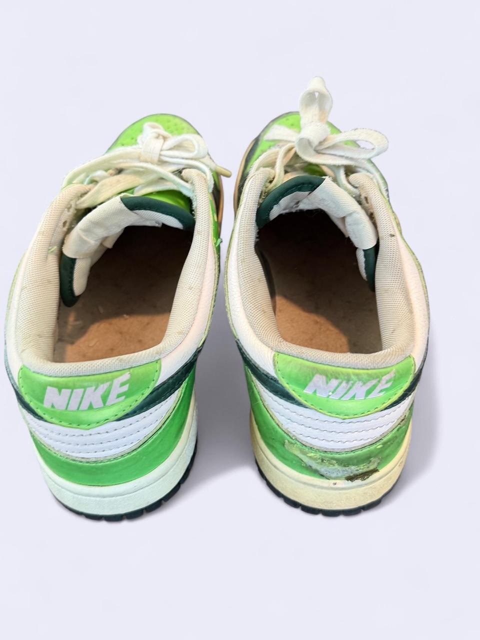 Nike Dunk Low Retro Green & White Sneakers