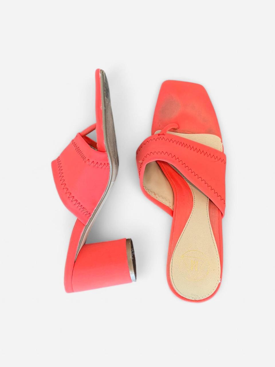 Coral Block Heel Sandals