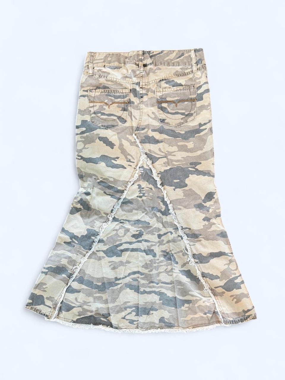 Y2K Camo Maxi Skirt