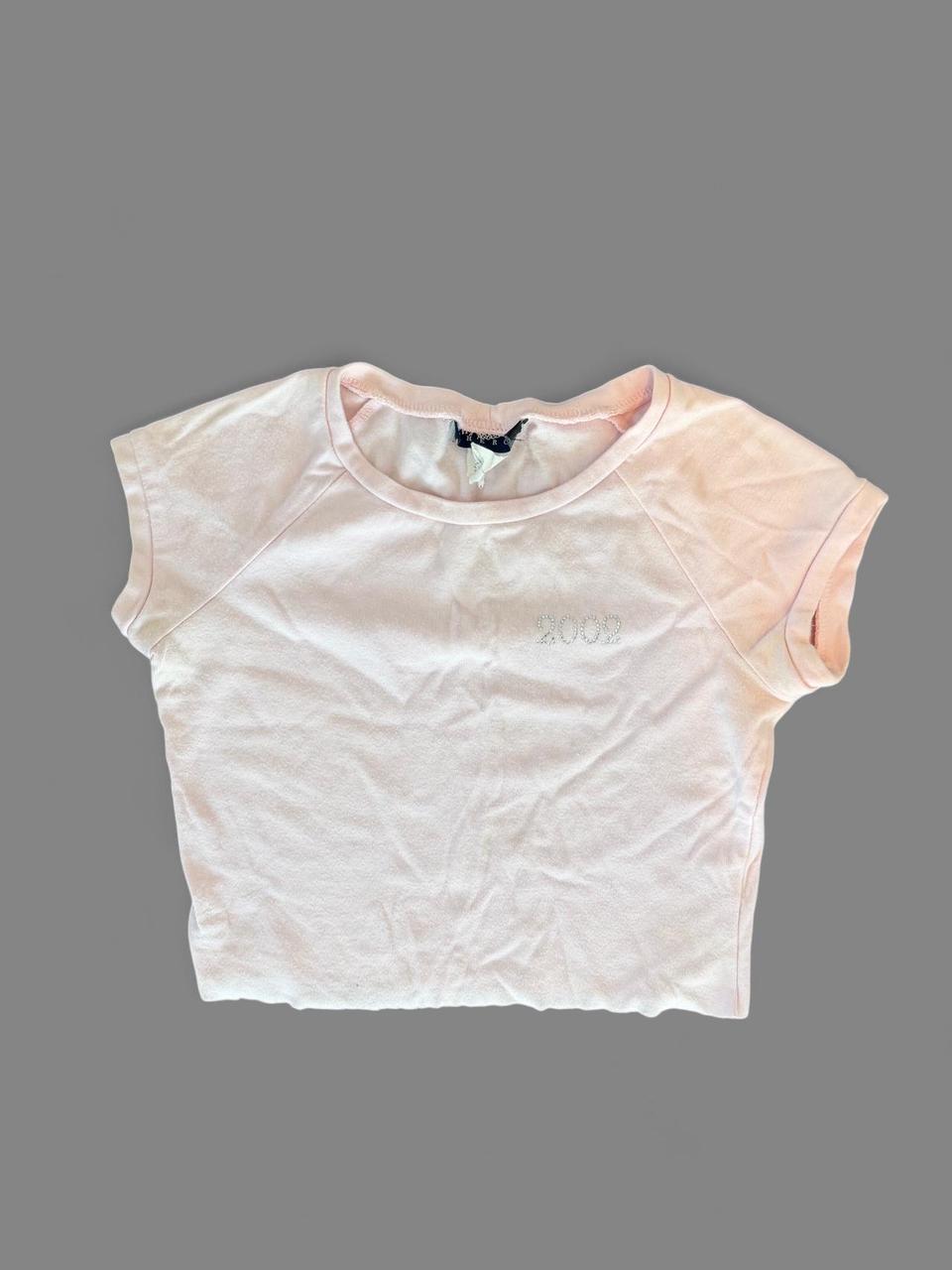 Y2K Pink Crop Tee