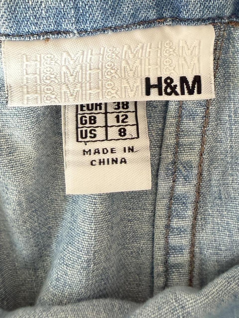 H&M Patchwork Denim Skirt
