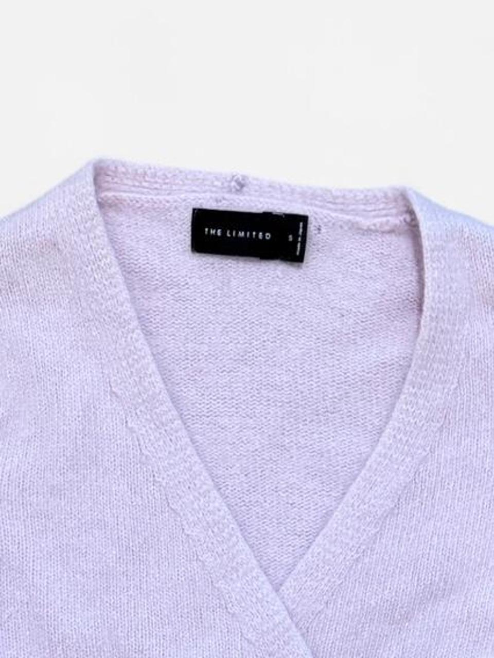 The Limited Pale Purple Wrap Sweater