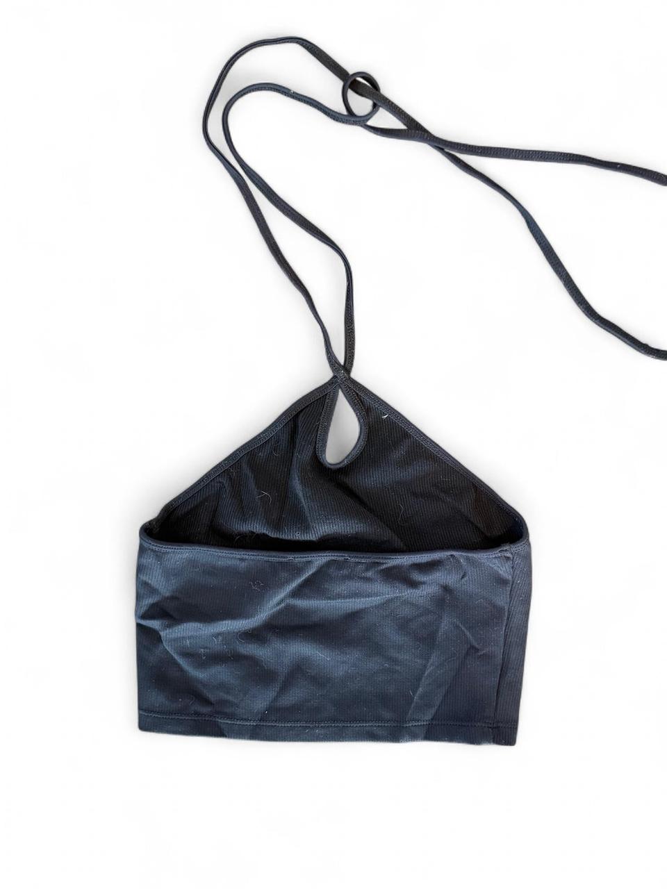 Zara Black Halter Crop Top