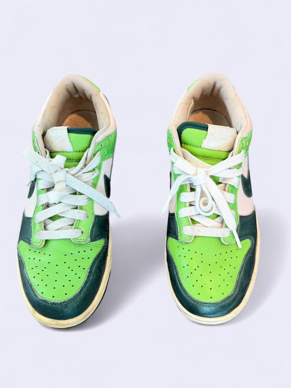Nike Dunk Low Retro Green & White Sneakers
