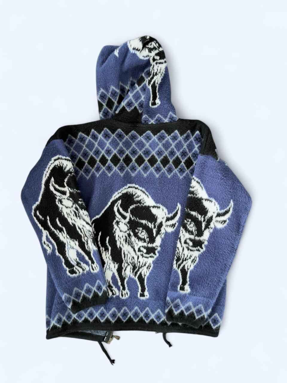Vintage Buffalo Fleece Zip Hoodie