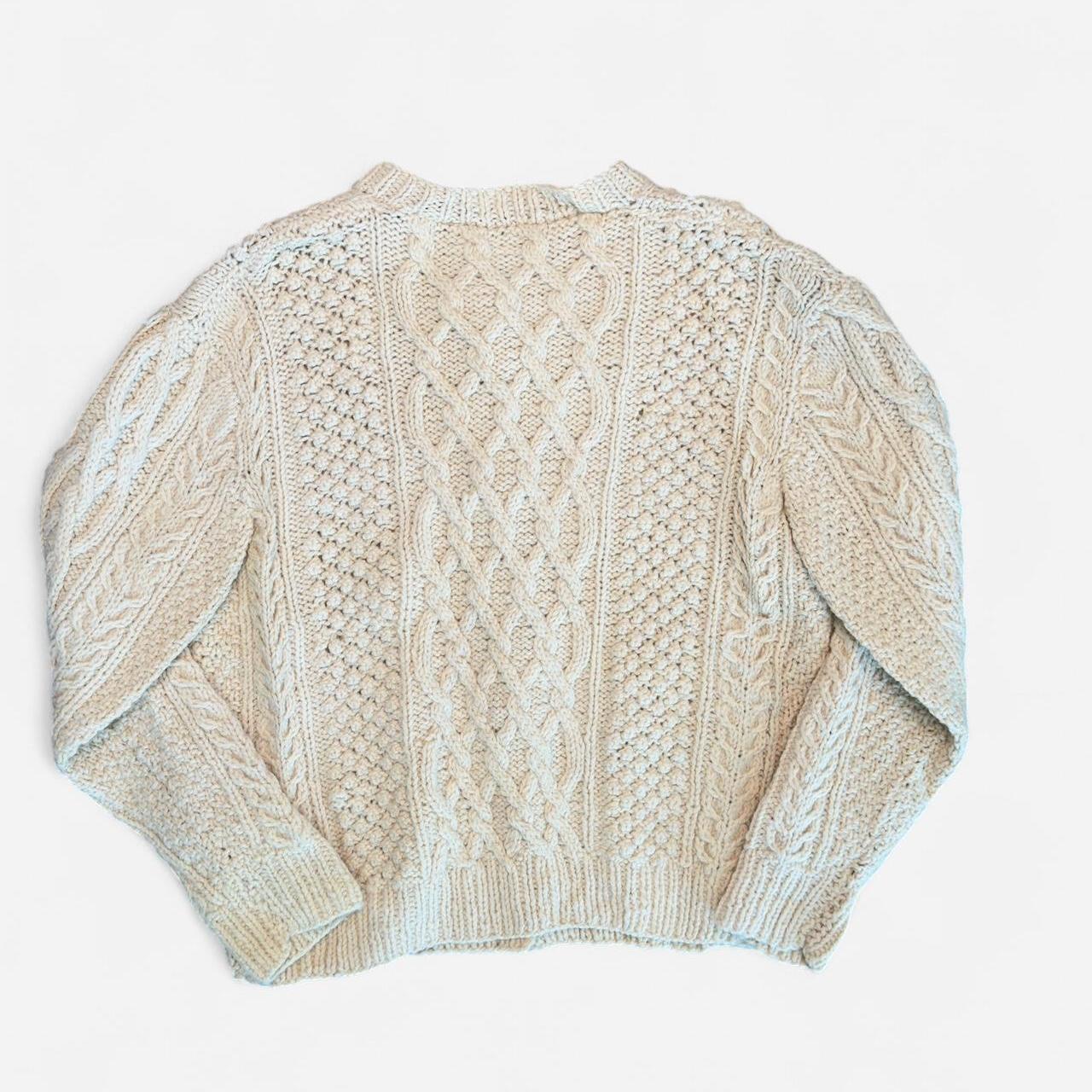 كارديجان نسائي بلون أبيض كريمي