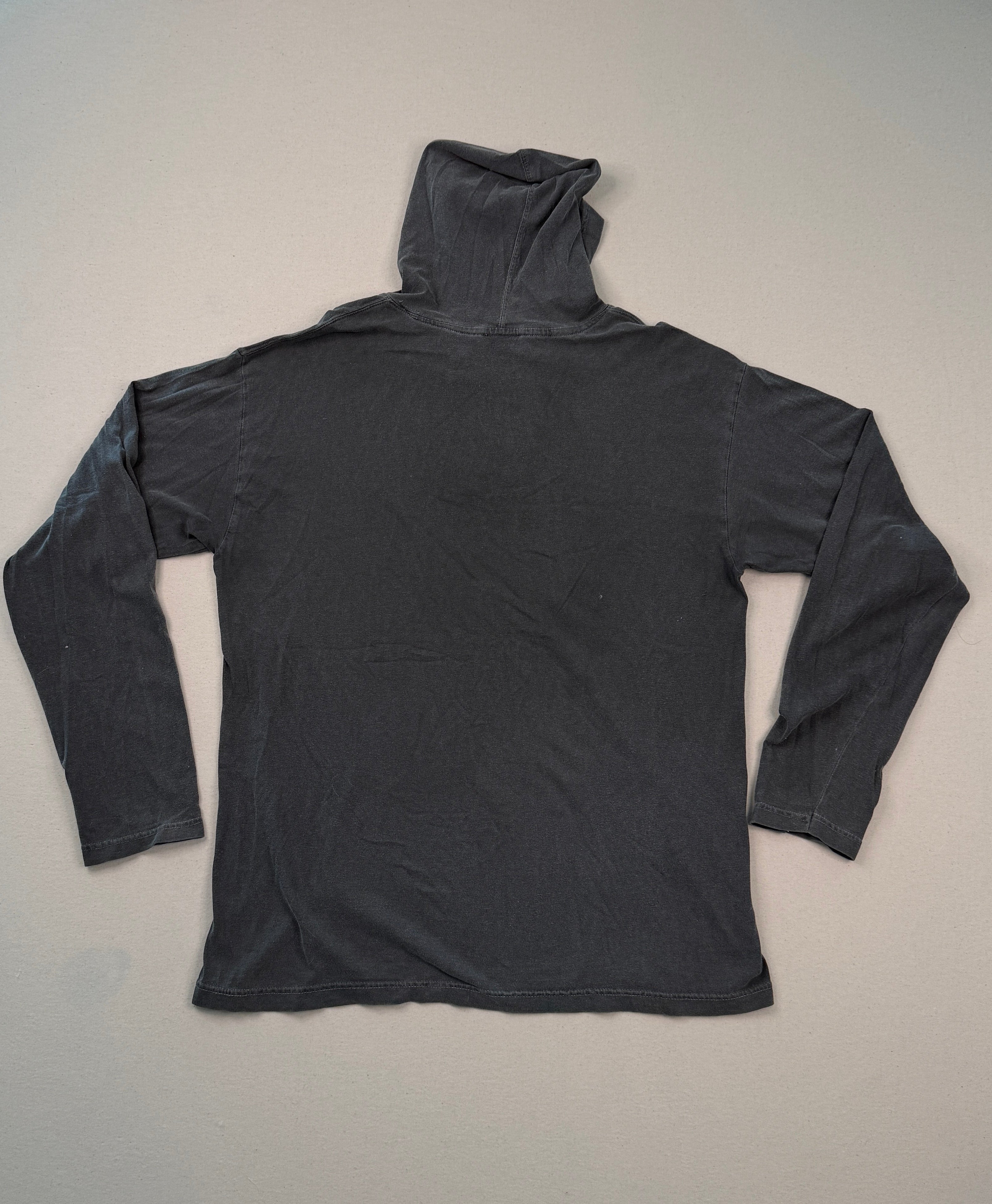 Vintage Harley Davidson Faded Grey Hooded Long Sleeve Tee – Men