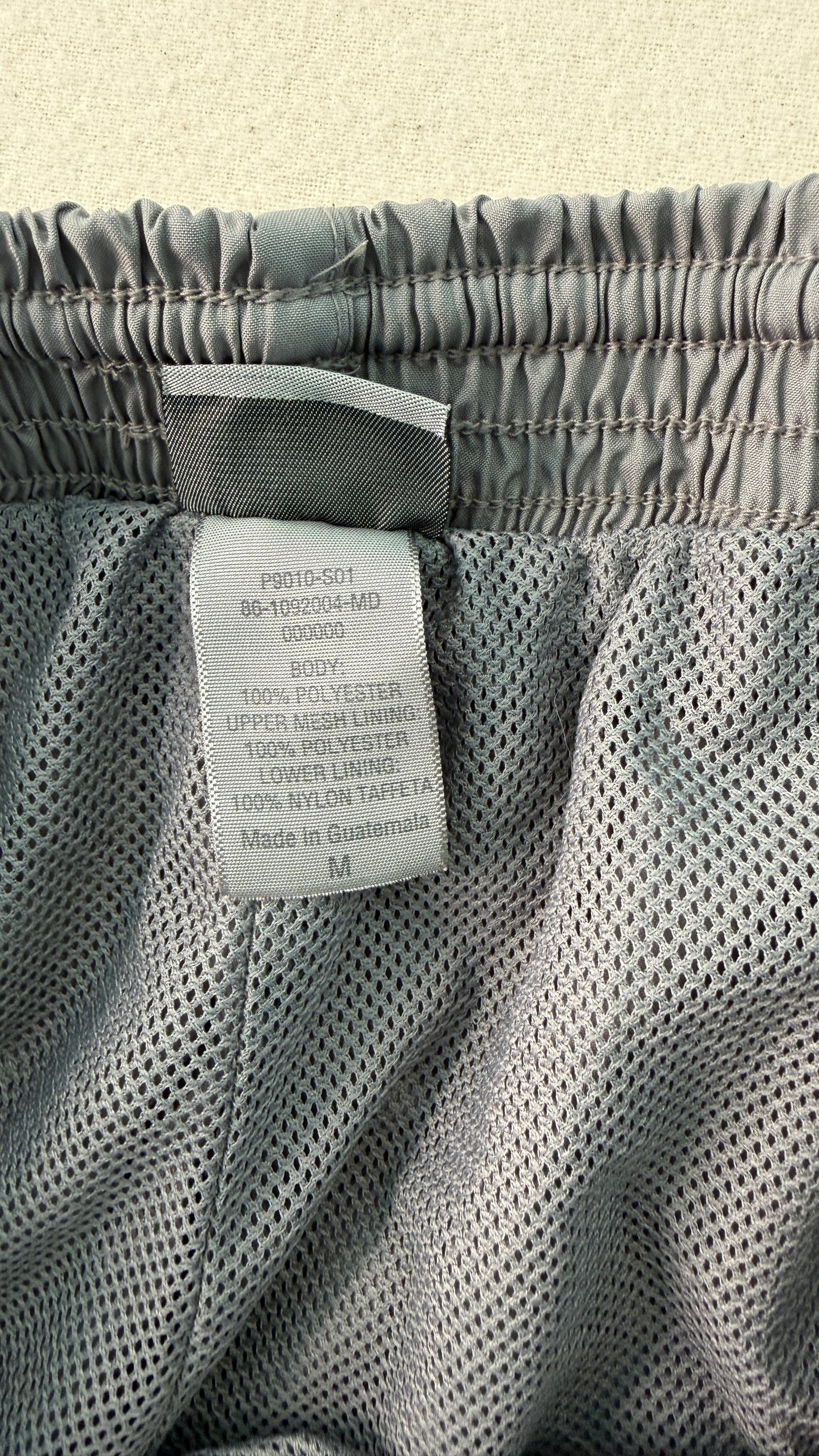 Vintage Champion Track Pants Grey Blue Stripe Y2K Nylon Athletic Mens M