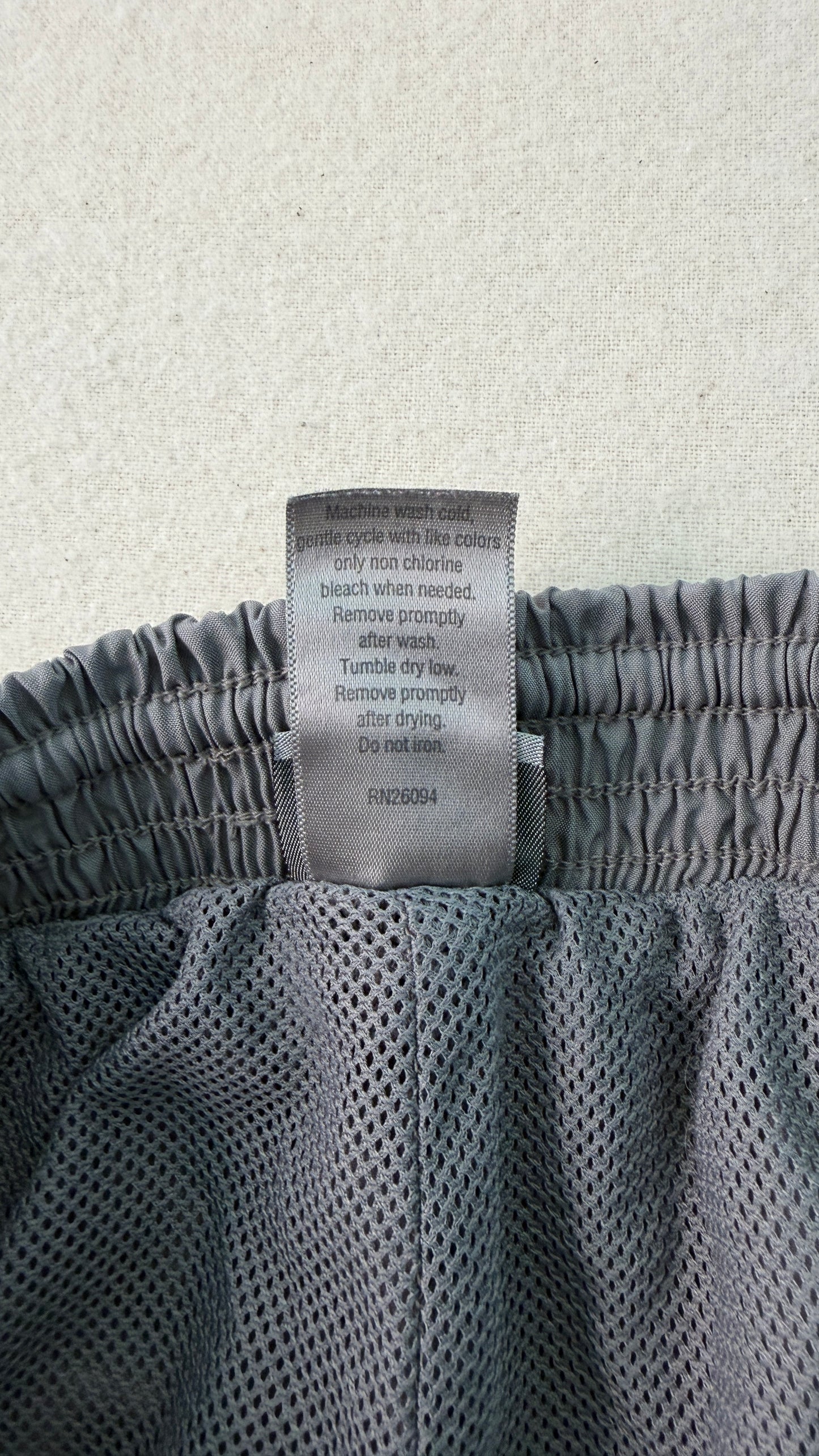 Vintage Champion Track Pants Grey Blue Stripe Y2K Nylon Athletic Mens M