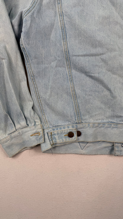 Vintage Georges Marciano Guess Light Wash Denim Jacket Large Y2K Streetwear Trucker