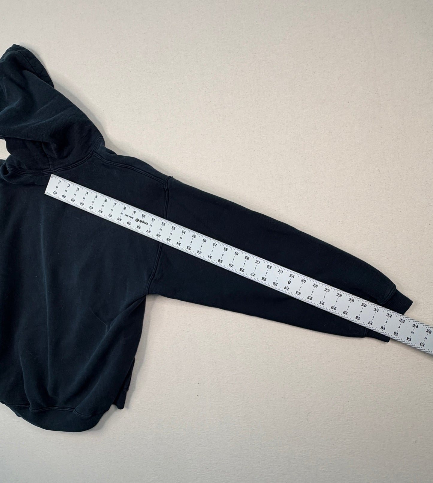 Vintage FVC Black Varsity Hoodie Large Collegiate Graphic Sweatshirt Y2K Streetwear