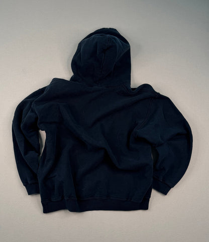 Vintage FVC Black Varsity Hoodie Large Collegiate Graphic Sweatshirt Y2K Streetwear