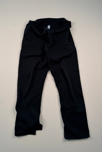 Russell Athletic Black Fleece Sweatpants Vintage Y2K Minimal Streetwear Joggers