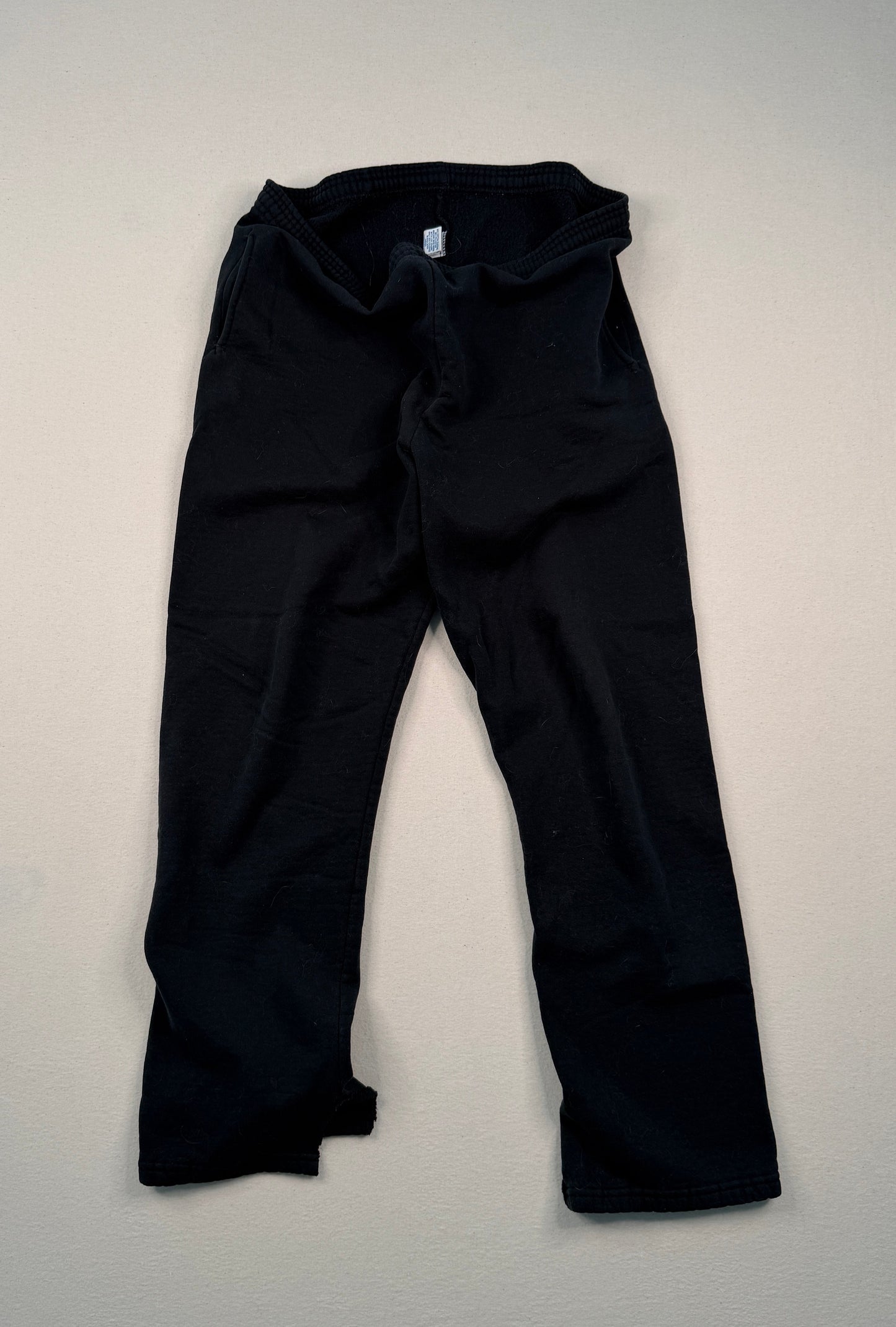 Russell Athletic Black Fleece Sweatpants Vintage Y2K Minimal Streetwear Joggers