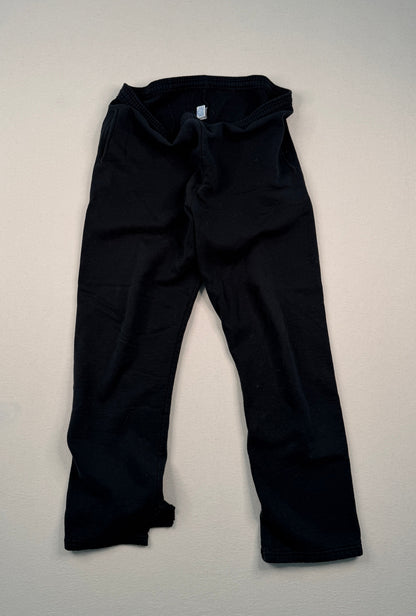 Russell Athletic Black Fleece Sweatpants Vintage Y2K Minimal Streetwear Joggers