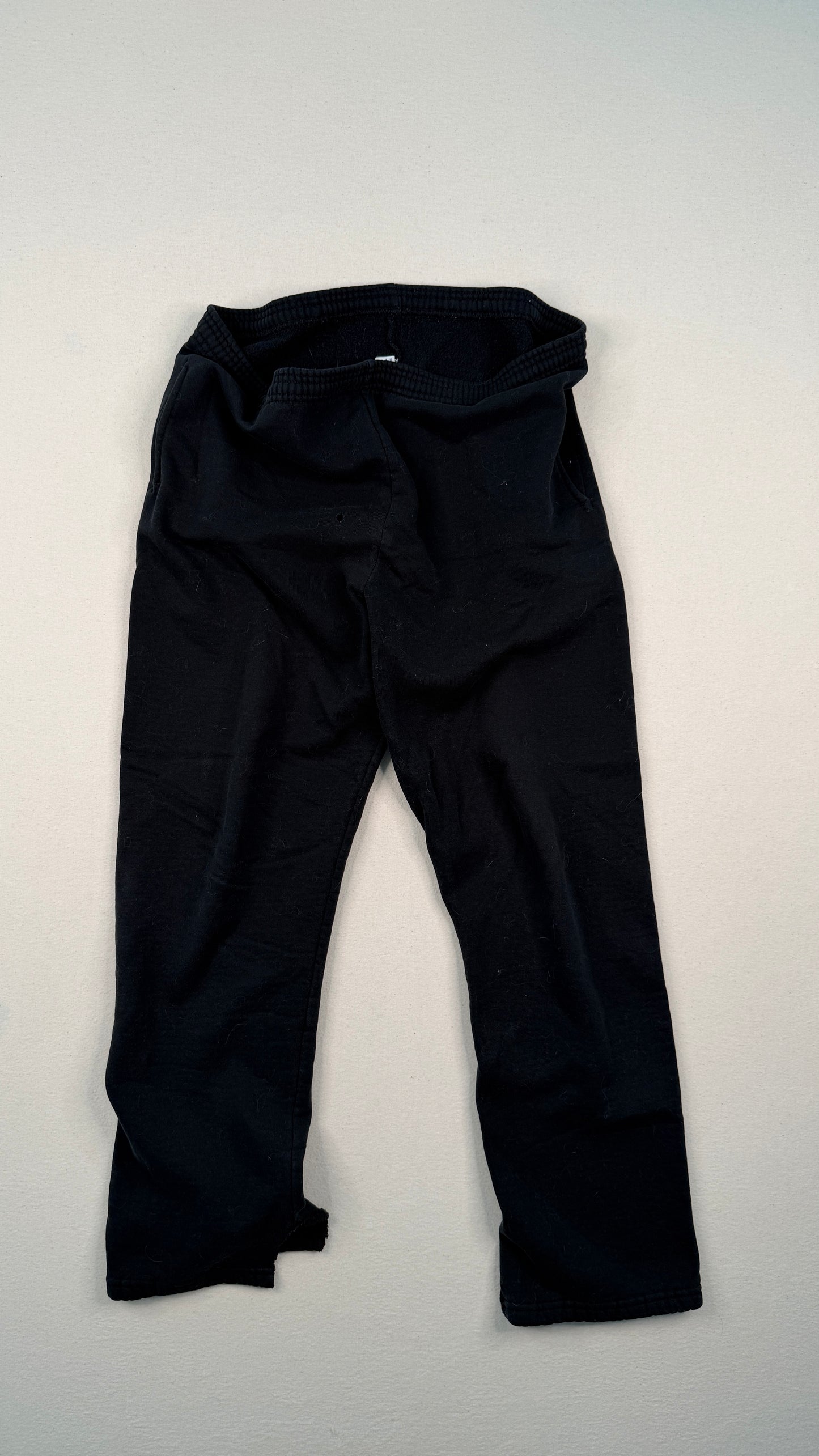 Russell Athletic Black Fleece Sweatpants Vintage Y2K Minimal Streetwear Joggers