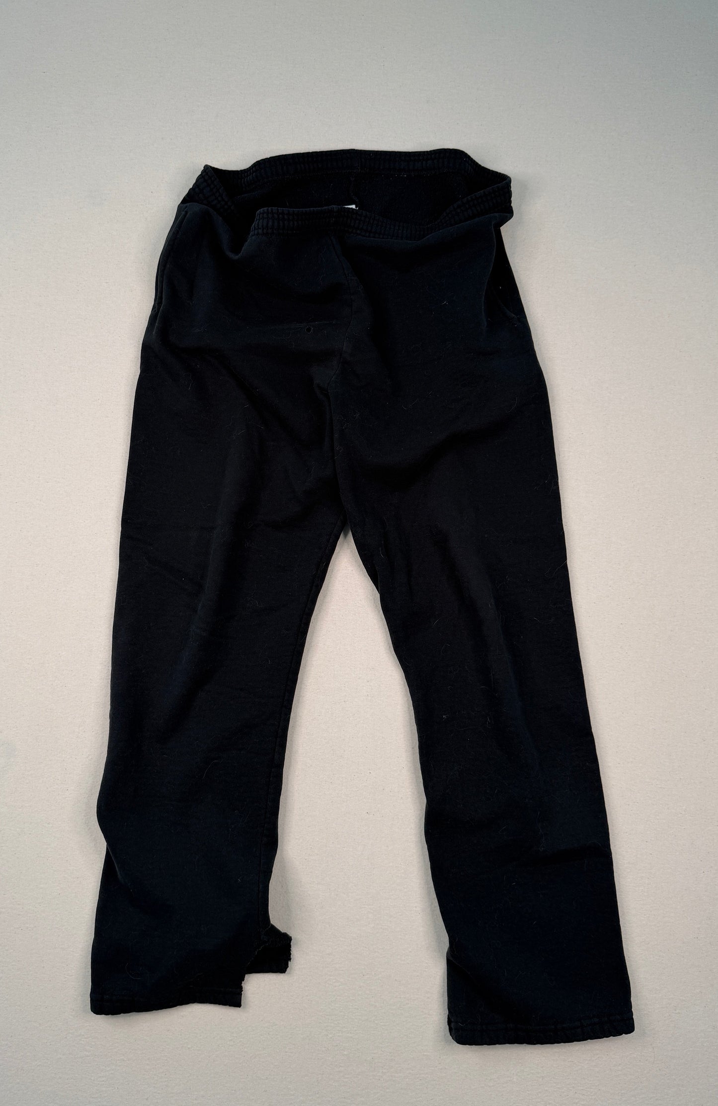 Russell Athletic Black Fleece Sweatpants Vintage Y2K Minimal Streetwear Joggers