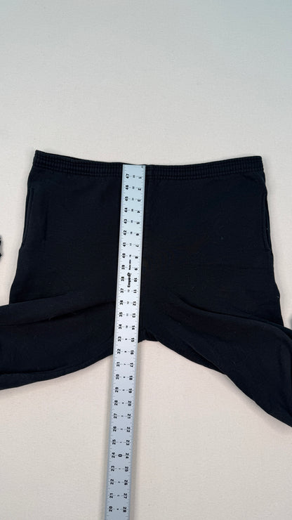 Russell Athletic Black Fleece Sweatpants Vintage Y2K Minimal Streetwear Joggers