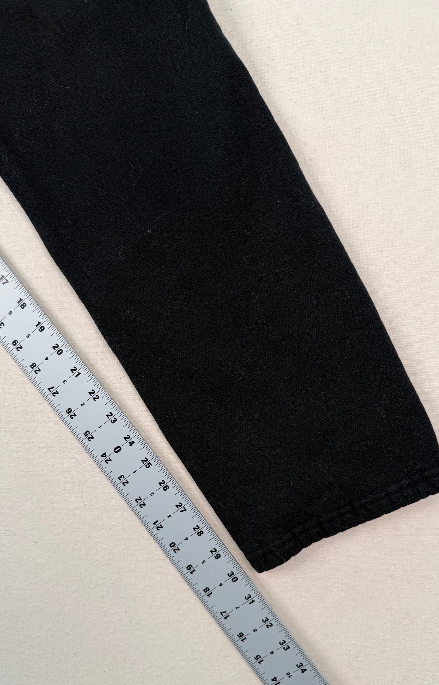 Russell Athletic Black Fleece Sweatpants Vintage Y2K Minimal Streetwear Joggers