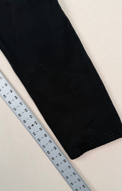 Russell Athletic Black Fleece Sweatpants Vintage Y2K Minimal Streetwear Joggers