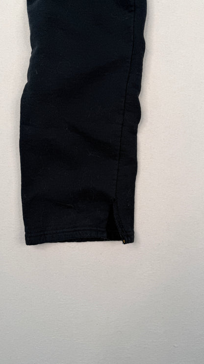 Russell Athletic Black Fleece Sweatpants Vintage Y2K Minimal Streetwear Joggers