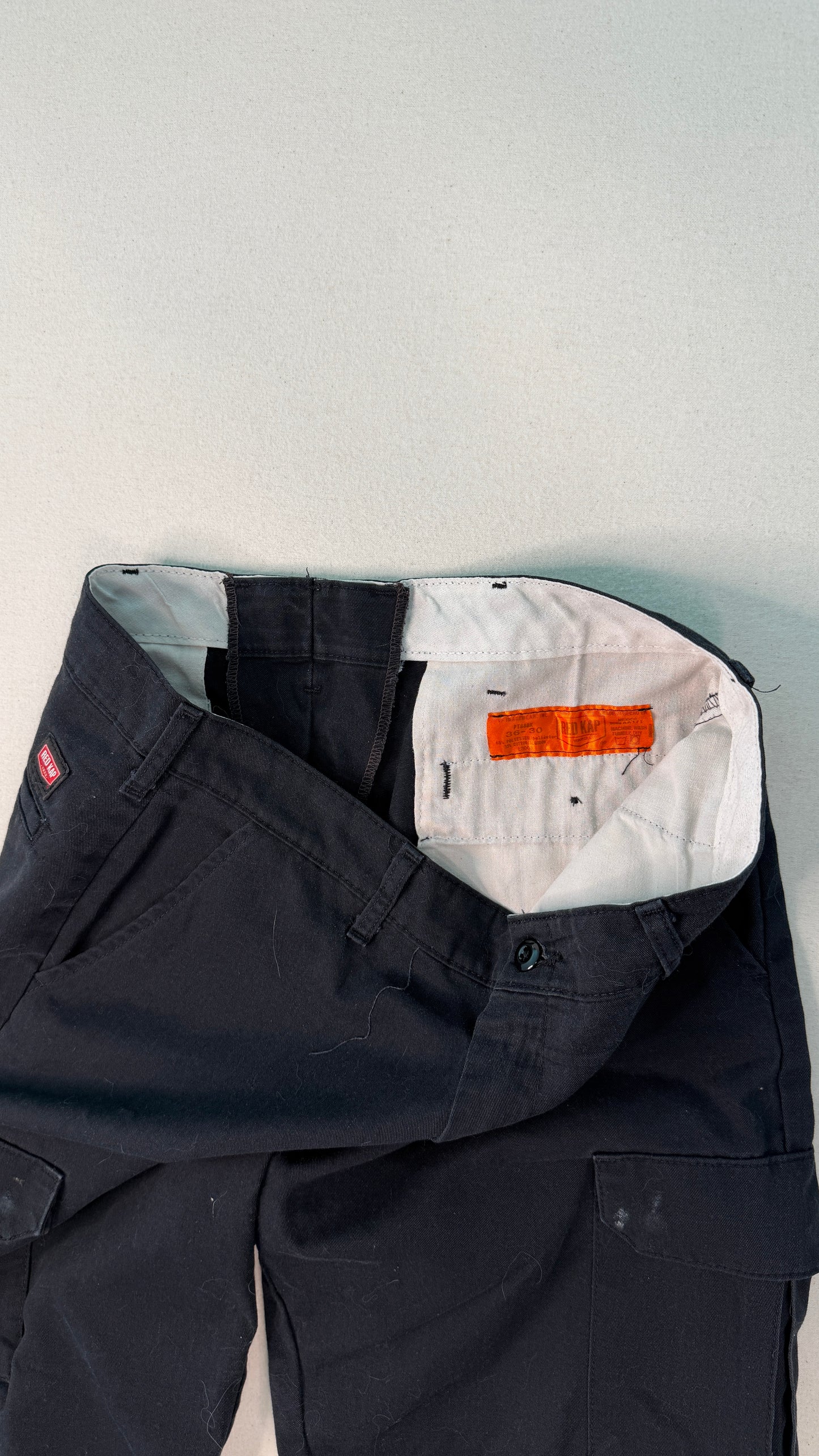 Red Kap Black Cargo Pants Workwear Utility Trousers Streetwear Gorpcore