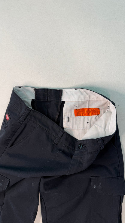 Red Kap Black Cargo Pants Workwear Utility Trousers Streetwear Gorpcore