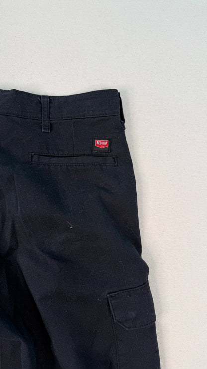 Red Kap Black Cargo Pants Workwear Utility Trousers Streetwear Gorpcore