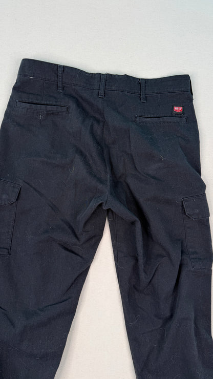 Red Kap Black Cargo Pants Workwear Utility Trousers Streetwear Gorpcore