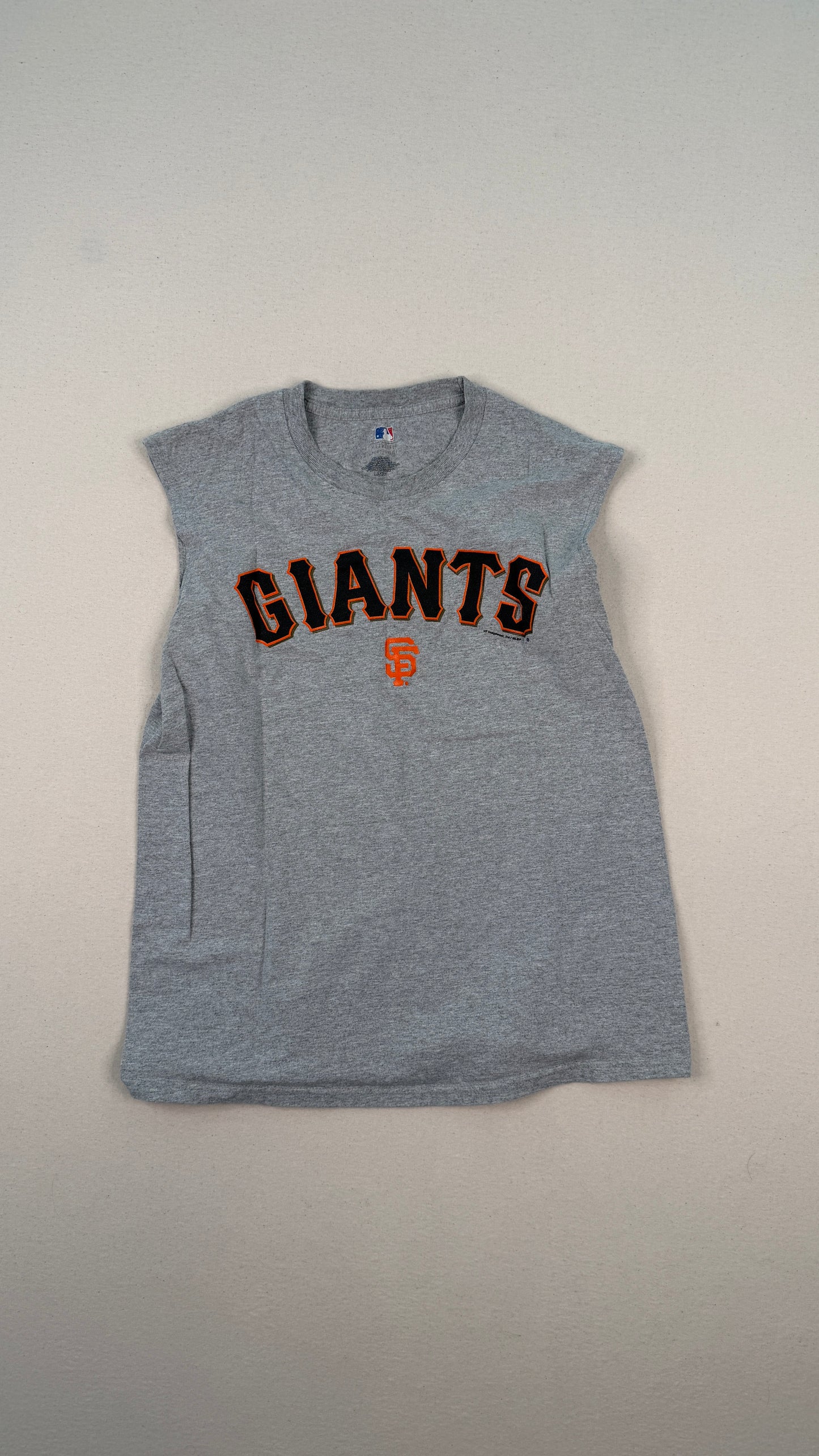 Vintage San Francisco Giants Gray Sleeveless Tank Top Large Y2K MLB Streetwear Graphic Tee