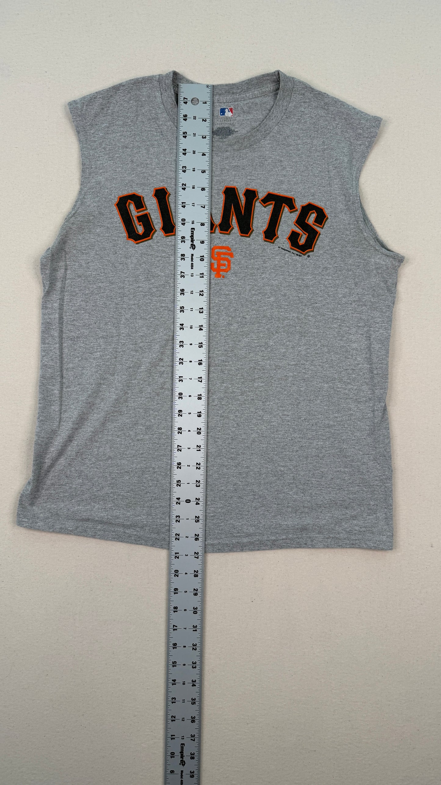 Vintage San Francisco Giants Gray Sleeveless Tank Top Large Y2K MLB Streetwear Graphic Tee