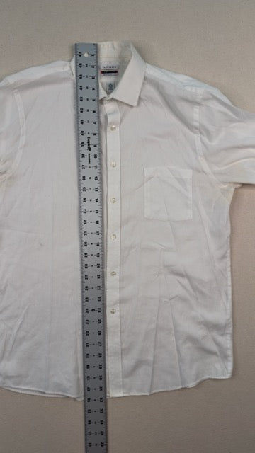 Vintage Van Heusen White Dress Shirt 16 32/33 | Classic Minimal Long Sleeve Button-Up