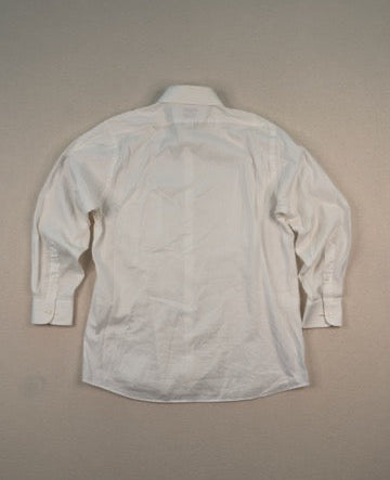 Vintage Van Heusen White Dress Shirt 16 32/33 | Classic Minimal Long Sleeve Button-Up