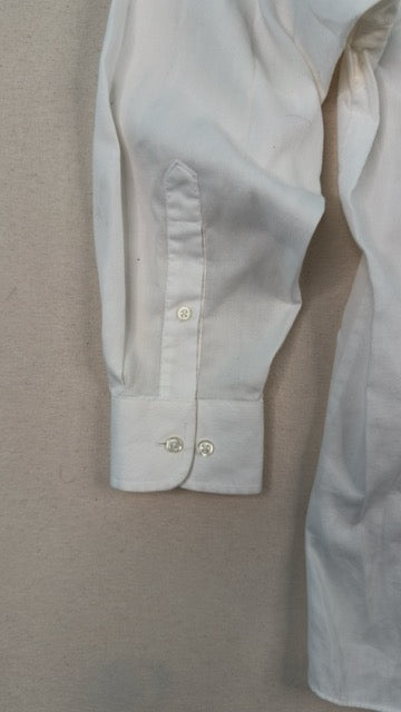 Vintage Van Heusen White Dress Shirt 16 32/33 | Classic Minimal Long Sleeve Button-Up