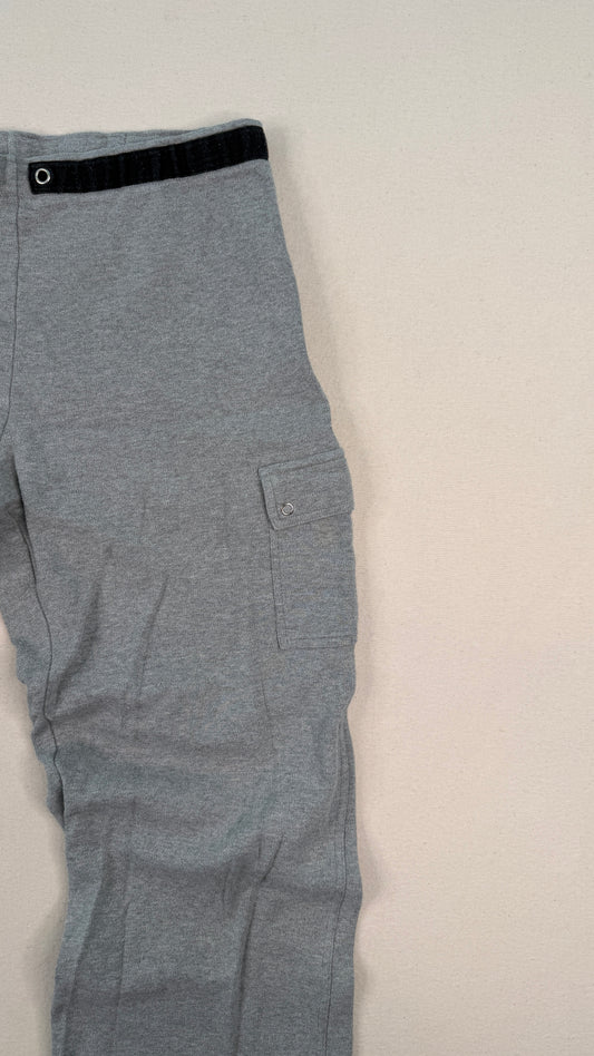 LOFT Gray Cropped Cargo Pants | Women’s Large Minimal Utility Straight Leg