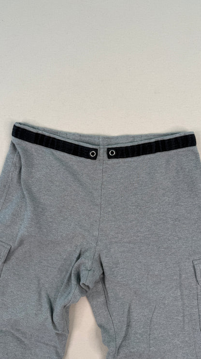 LOFT Gray Cropped Cargo Pants | Women’s Large Minimal Utility Straight Leg