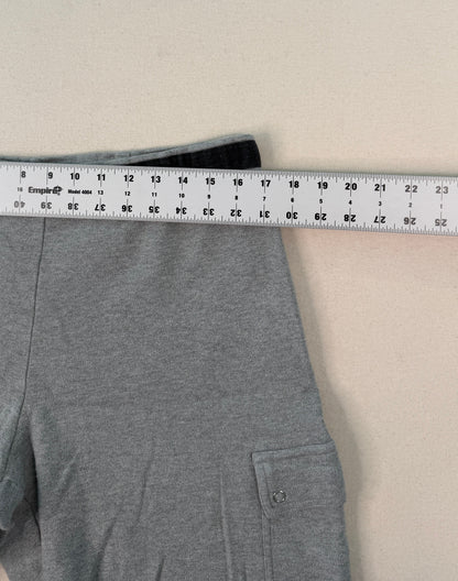 LOFT Gray Cropped Cargo Pants | Women’s Large Minimal Utility Straight Leg
