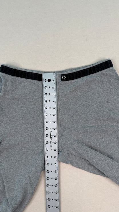 LOFT Gray Cropped Cargo Pants | Women’s Large Minimal Utility Straight Leg