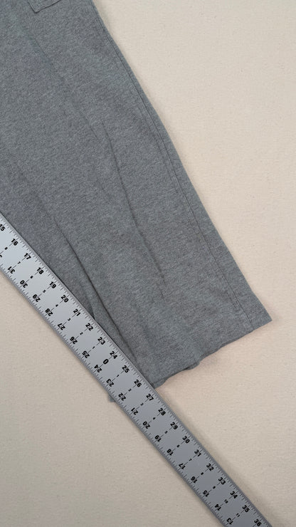 LOFT Gray Cropped Cargo Pants | Women’s Large Minimal Utility Straight Leg