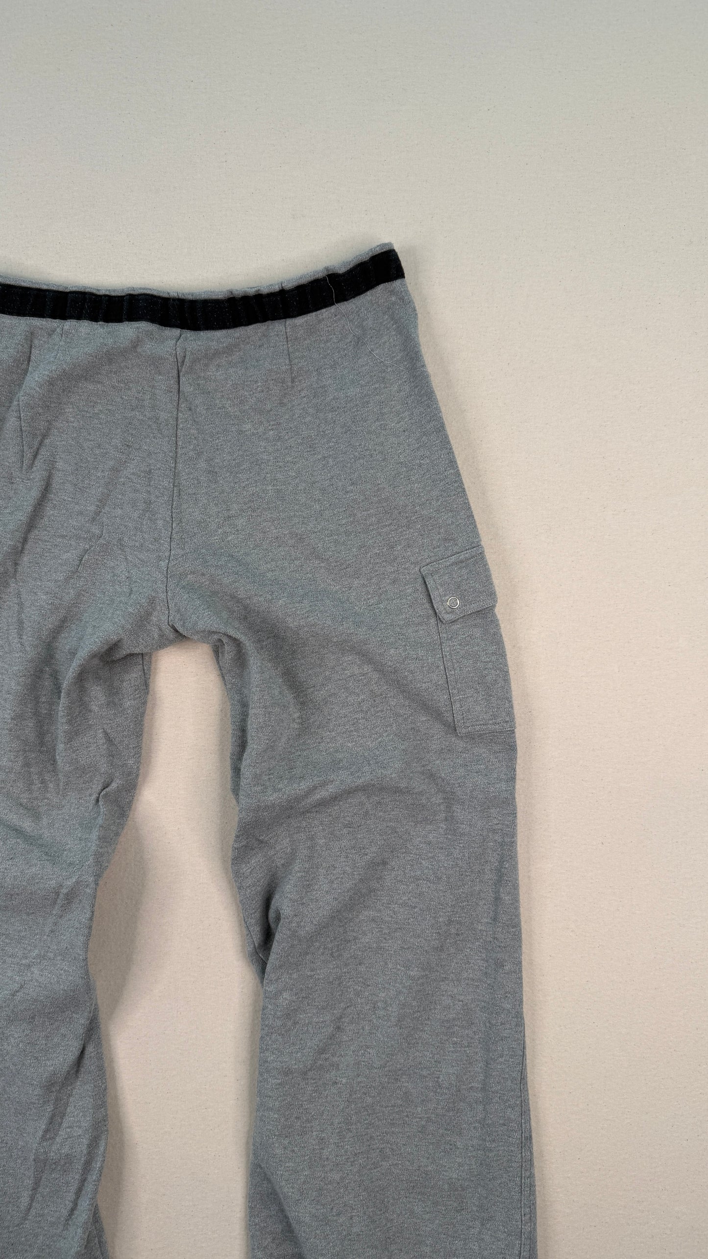 LOFT Gray Cropped Cargo Pants | Women’s Large Minimal Utility Straight Leg