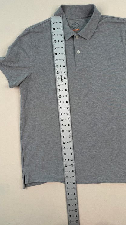 St. John’s Bay Performance Gray Polo Shirt Men’s Medium Minimal Golfcore Essential
