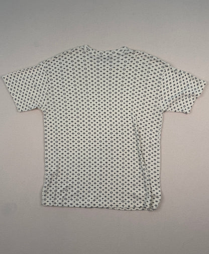 Vintage Gianfranco Ferré Italy Monogram Print T-Shirt White Designer Archive Tee – Medium