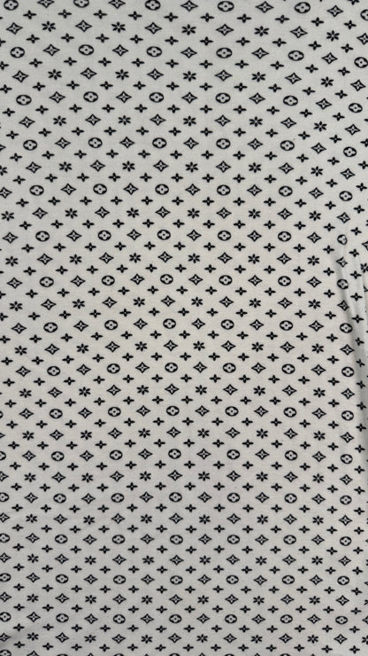 Vintage Gianfranco Ferré Italy Monogram Print T-Shirt White Designer Archive Tee – Medium