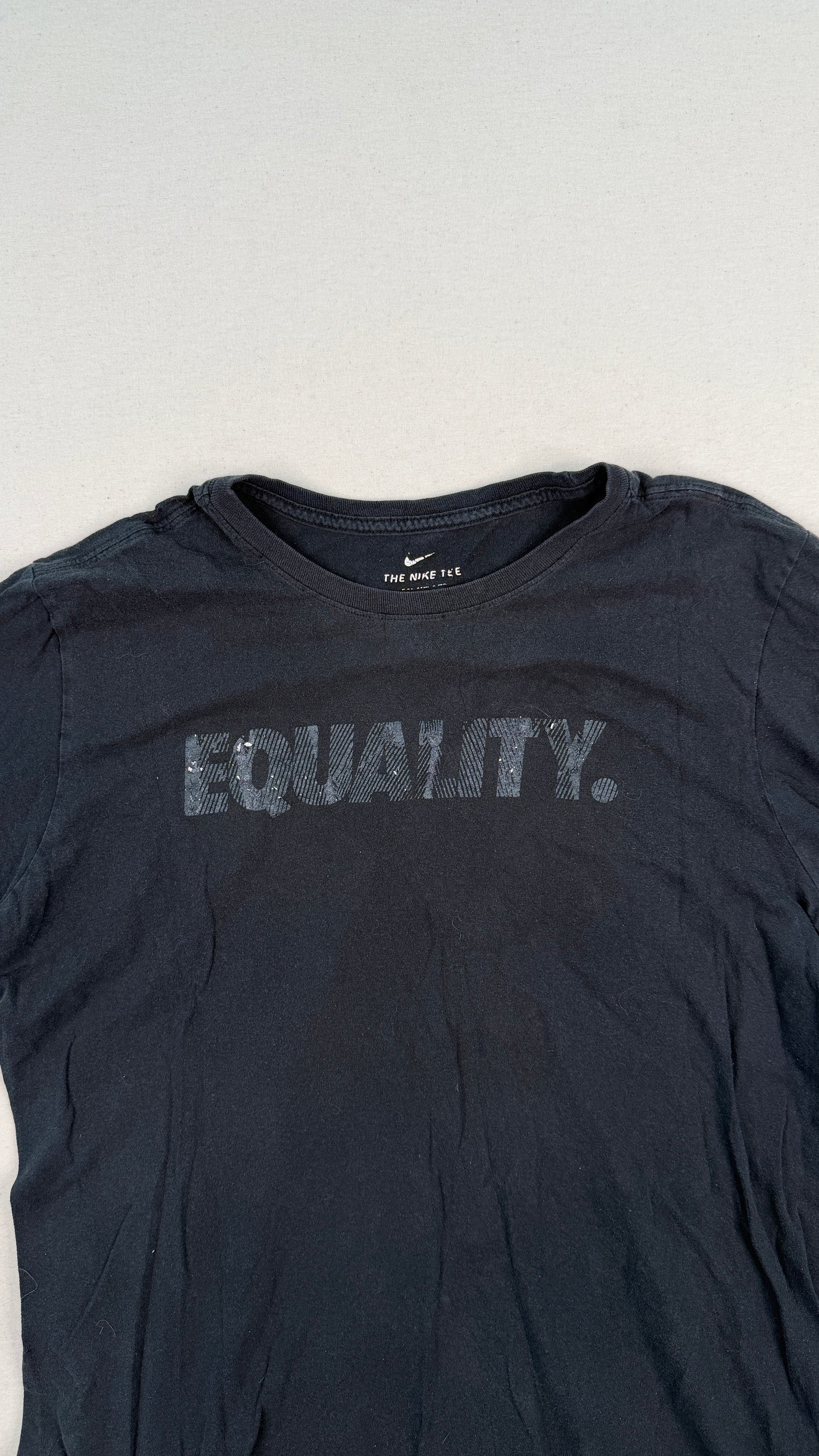 Nike Equality Black Graphic T-Shirt Large | Minimal Streetwear Cotton Tee