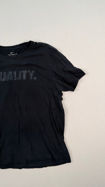 Nike Equality Black Graphic T-Shirt Large | Minimal Streetwear Cotton Tee